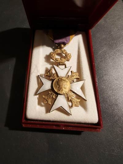 老王徽章第178期 - 法国骑士级国家鼓励学术发展协会勋章     原盒