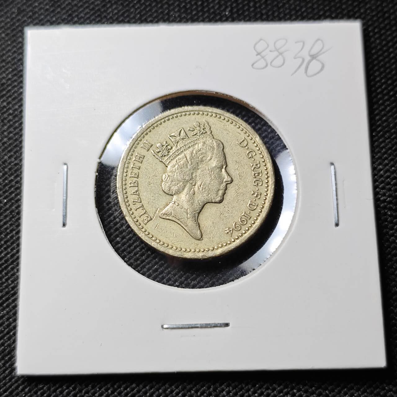 KK钱币收藏小铺  第388期  2月预留时间 周末发货  英国1镑 狮子