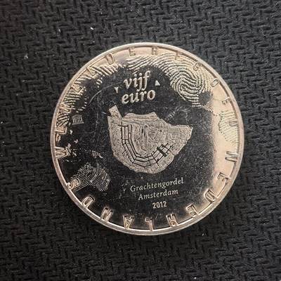 道一币馆币章第一百六十四场 - 荷兰2012年阿姆斯特丹运河5欧元银币 15.5g 925s