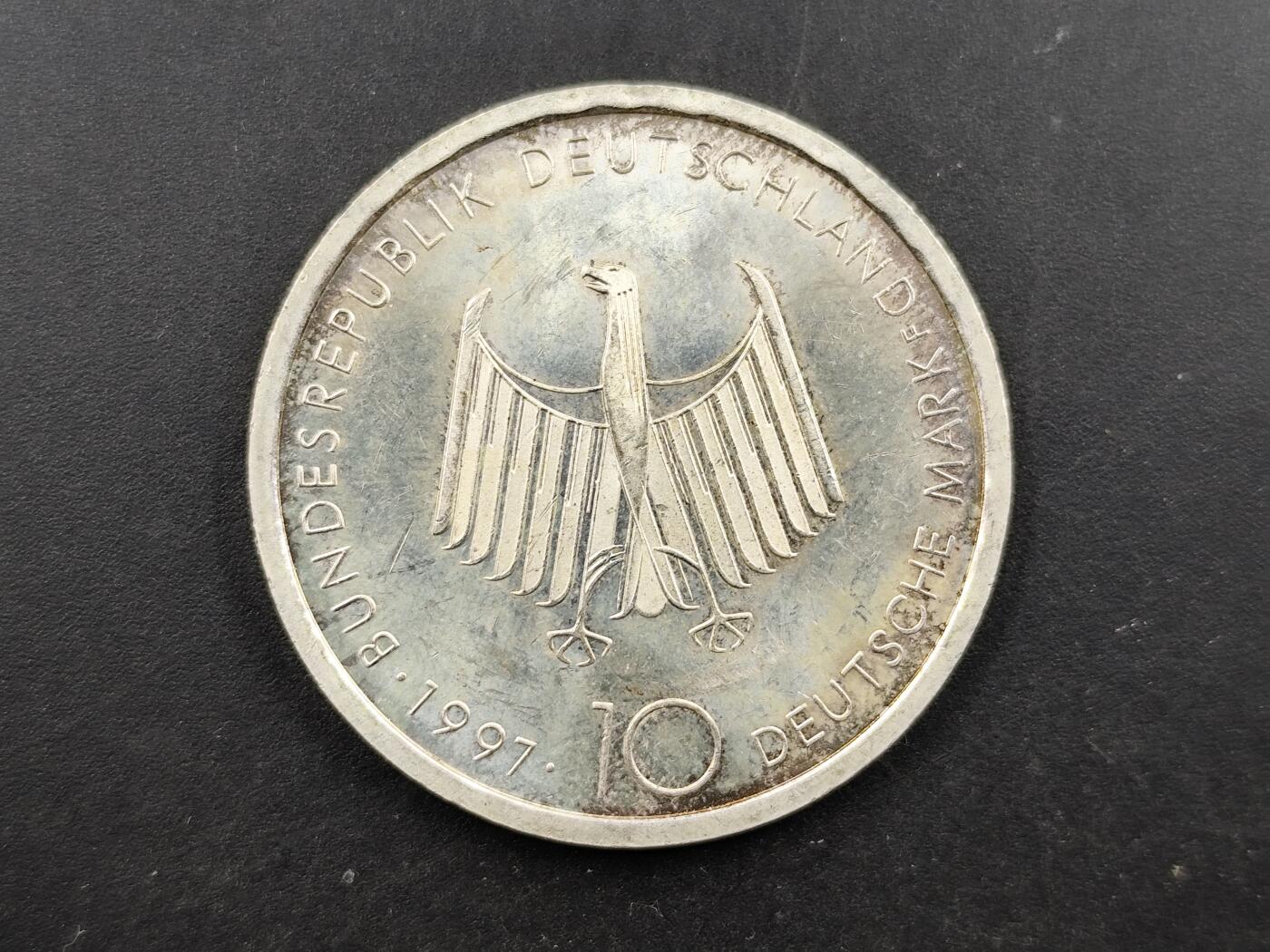 1月18日徽章钱币专场 1997年德国10马克银币柴油发动机发明100周年