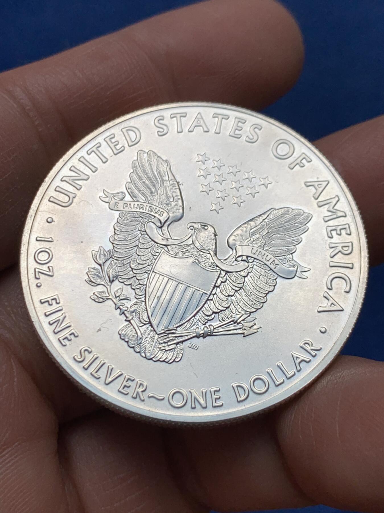 《竞宝斋》第460场 周日，周一，2场连拍 （全场包邮）欢迎送拍 美国2018年行走女神投资银币，1盎司，999银，31.2克