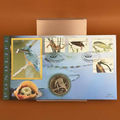 ＜星葵钱币社＞散币克朗场第68期·1月23日发货 - 〈邮币封〉波黑的994年保护地球·河翠鸟500第纳尔克朗型纪念币