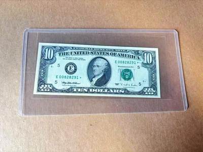 【Blue Auction】世界纸币精拍第777期——18级TOP拍卖/信誉/品质/专业/高效💫 -  【补号无47】美国 1995年10美金 UNC- 有荧光