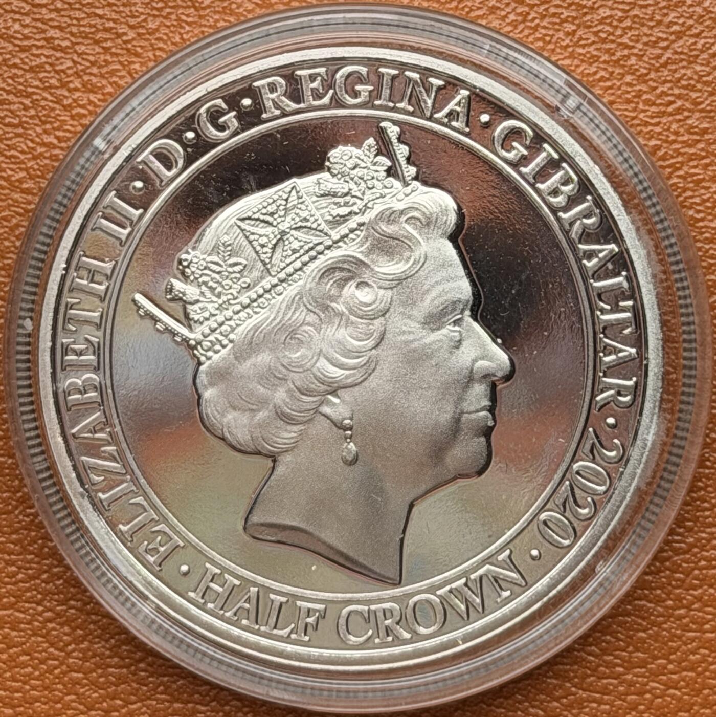 ＜星葵钱币社＞散币克朗场第68期·1月23日发货 直布罗陀2020年一个名族的声音1/2克朗纪念币