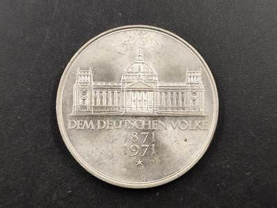 1月18日徽章钱币专场 - 联邦德国1971年5马克纪念银币 民族统一100周年