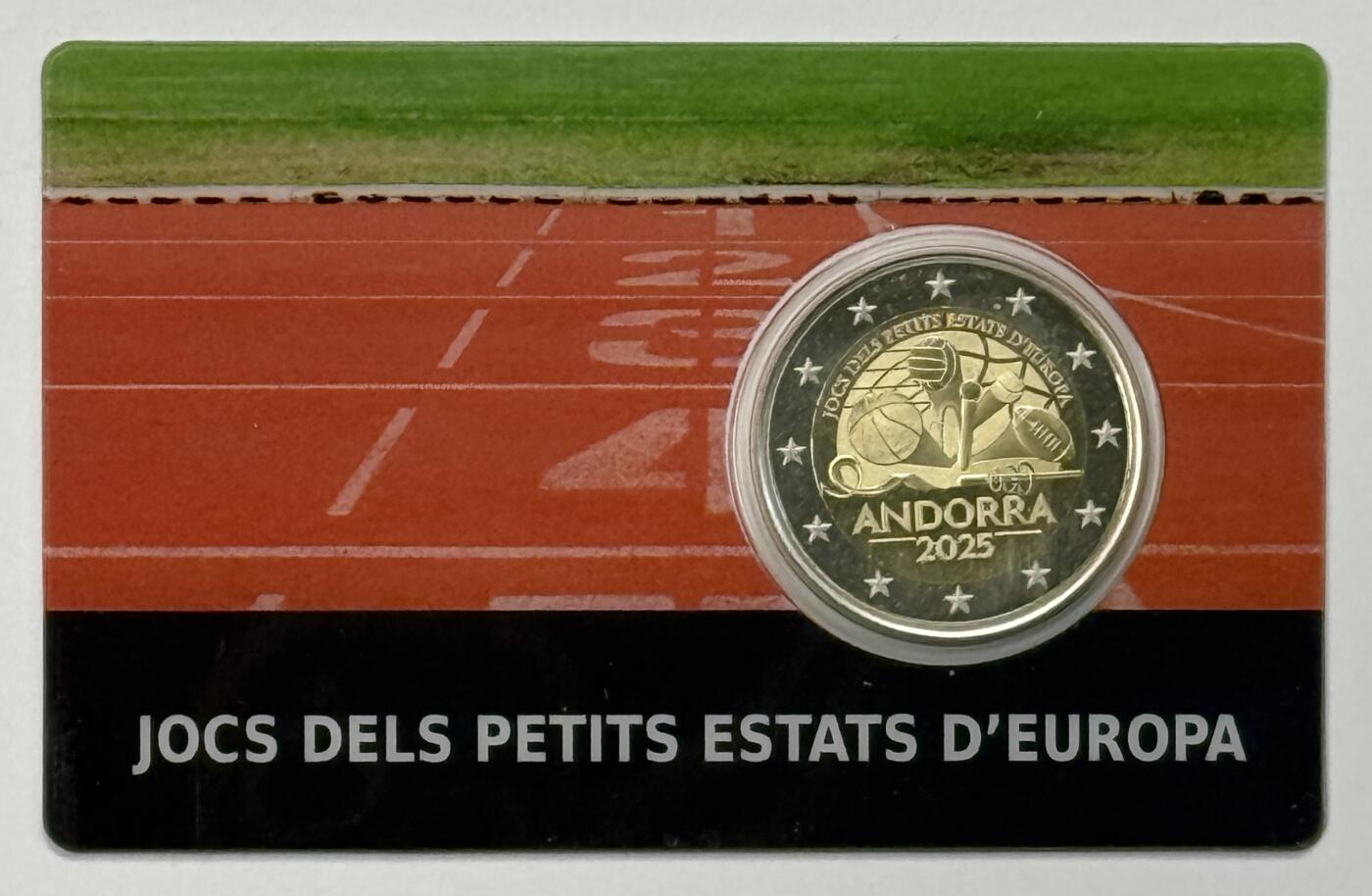 S&S Numismatic世界钱币-拍卖 第119期  安道尔2025年 欧洲小国运动会 2欧元双色精制纪念币官卡卡币