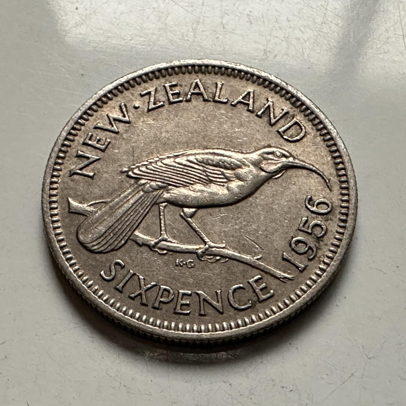 🌹外币初藏🌹🐯2026年第10场  每周二四六晚8️⃣点 接代拍 新西兰1956年六便士