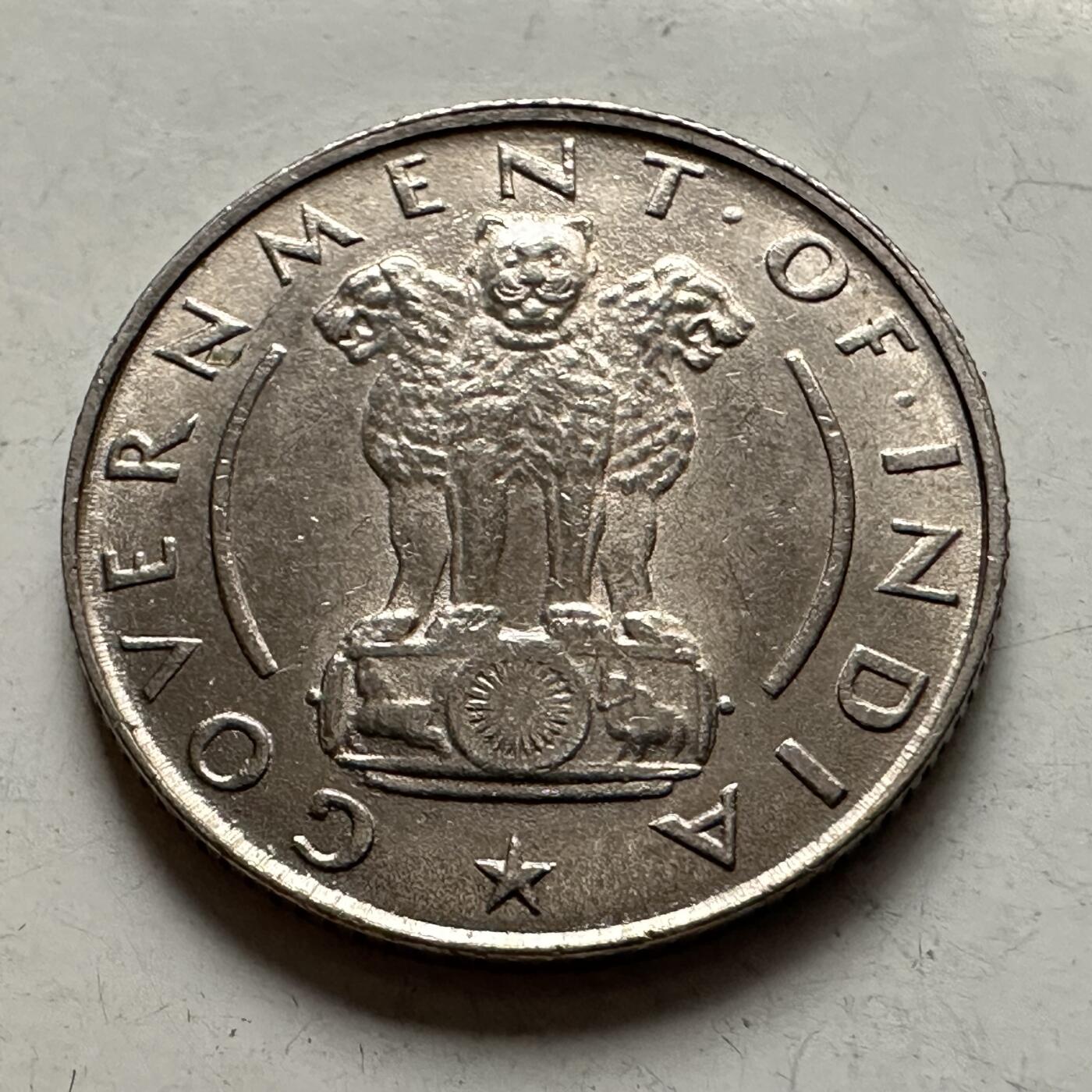 🌹外币初藏🌹🐯2026年第10场  每周二四六晚8️⃣点 接代拍 印度1951年首版1/4卢比 原光品