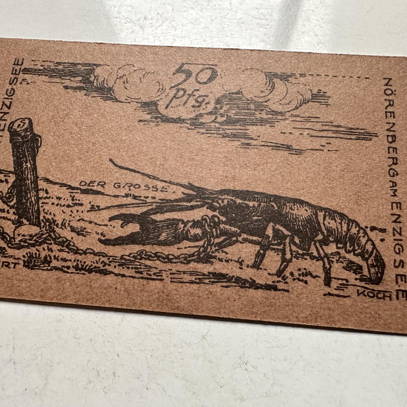 🌹外币初藏🌹🐯2026年第10场  每周二四六晚8️⃣点 接代拍 德国一战时期紧急币—1 带锁链的龙虾