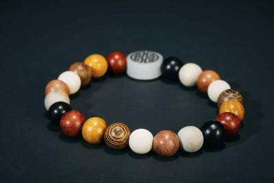 上海都达杂项专场七十三【全场包邮】 天然多宝圆珠手串86-291