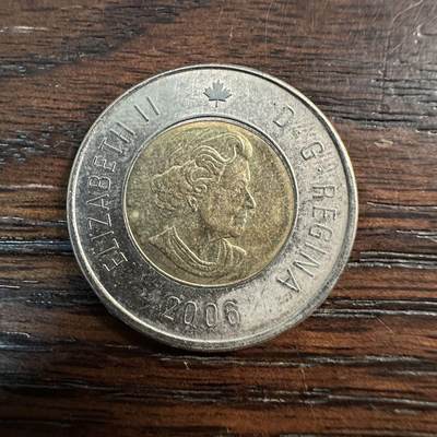 蒂克钱币- 第56场 外国散币免佣金限时拍 - 加拿大 2006年 2加元 双色硬币