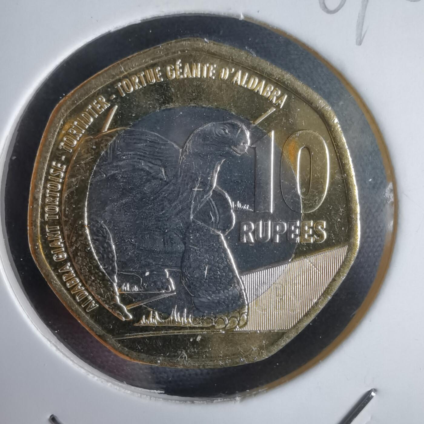 沼泽如烟--第969场 塞舌尔2016年10卢比大乌龟