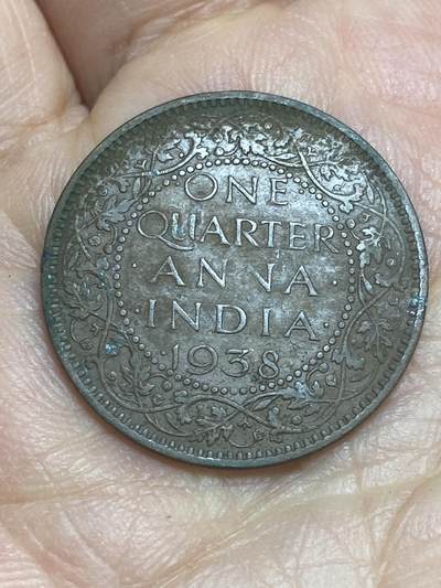 2026年第十二场(总第一百八十一场）外国好品散币场(免佣金) - 英属印度1938年1/4安娜(乔治六世第一版，C版加尔各答造)