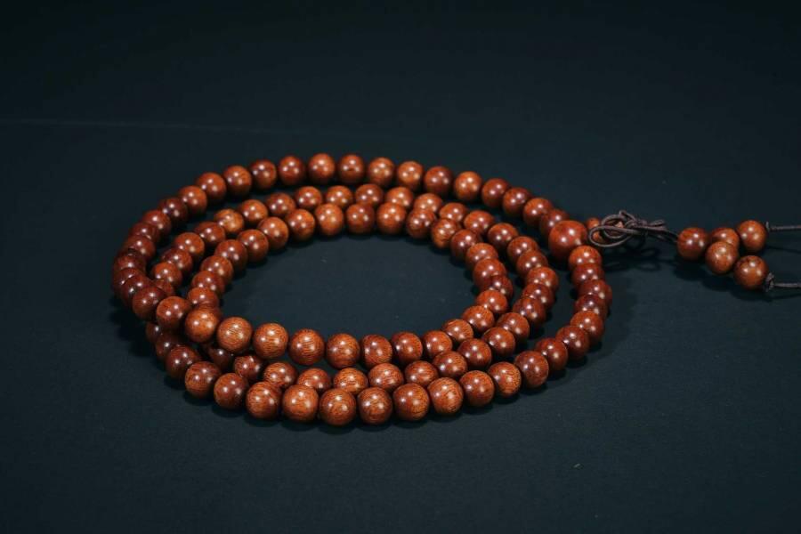 上海都达杂项专场四（全场包邮） 海南黄花梨0.6圆珠多圈手串 附鉴定证书86-261