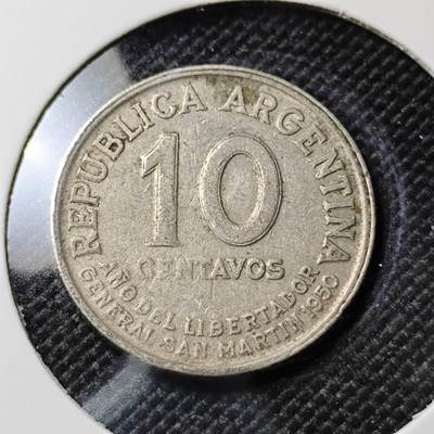 KK钱币收藏小铺  第388期  2月预留时间 周末发货 -  阿根廷10分纪念币