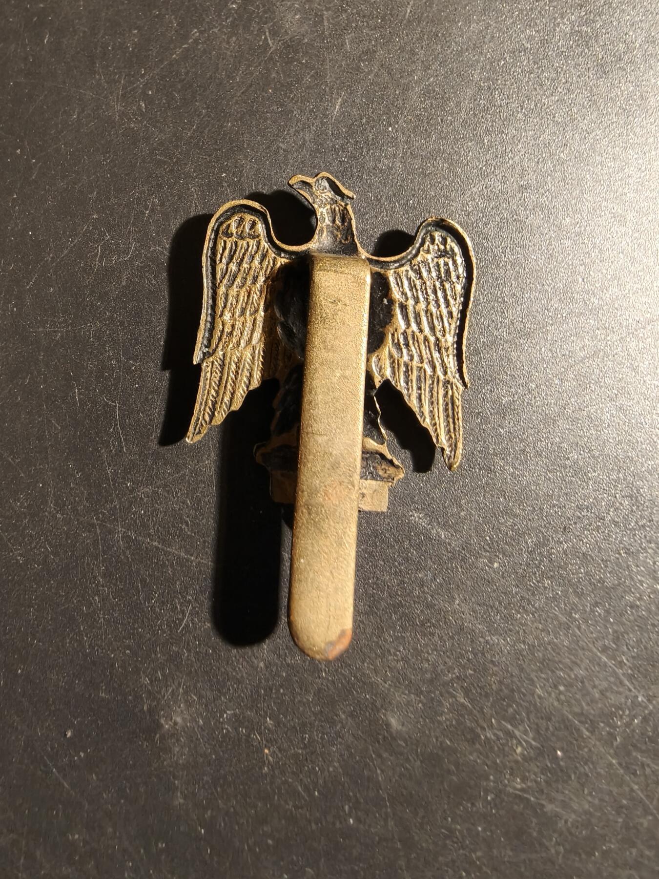 老王徽章第178期 英国皇家龙骑兵第一龙骑兵团105中队帽徽    一战时期