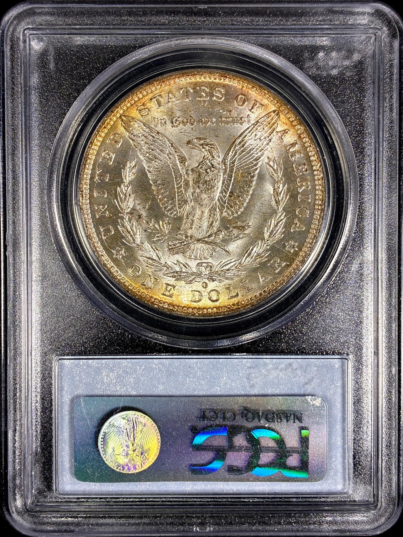 【雨安】【直播拍卖】【第0126期-评级币章】2026-01-24 周六 19:30 [评级美洲] USA 美国 1美元 (1878-1921) 摩根 1884年O  PCGS-MS64 老盒子经典小白盒