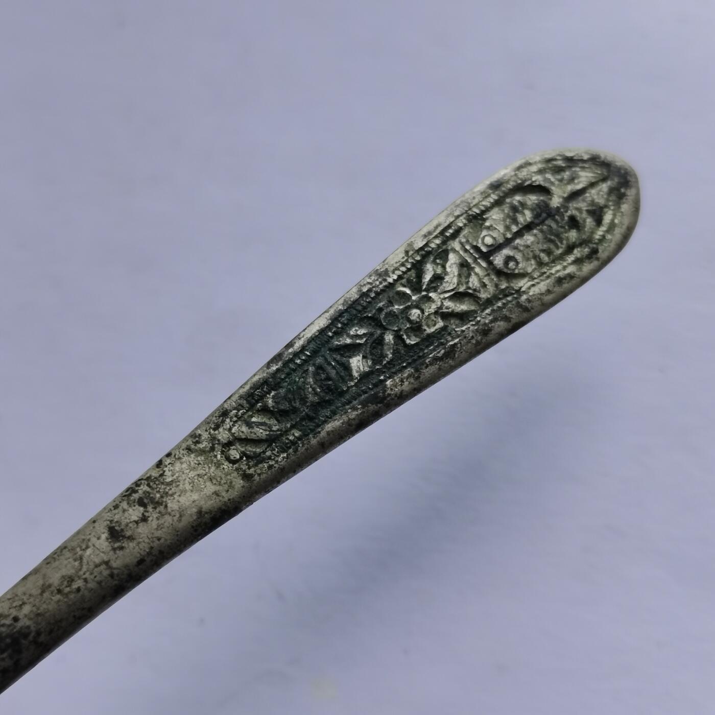 杂件专场95期 清代老银发簪，双鱼图案精美花纹