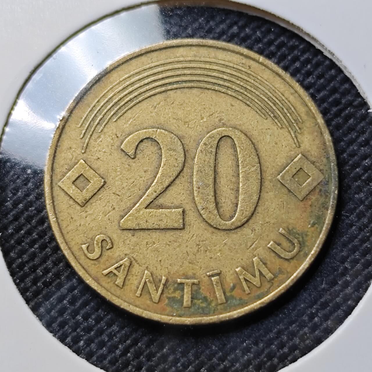 KK钱币收藏小铺  第388期  2月预留时间 周末发货  拉脱维亚20分