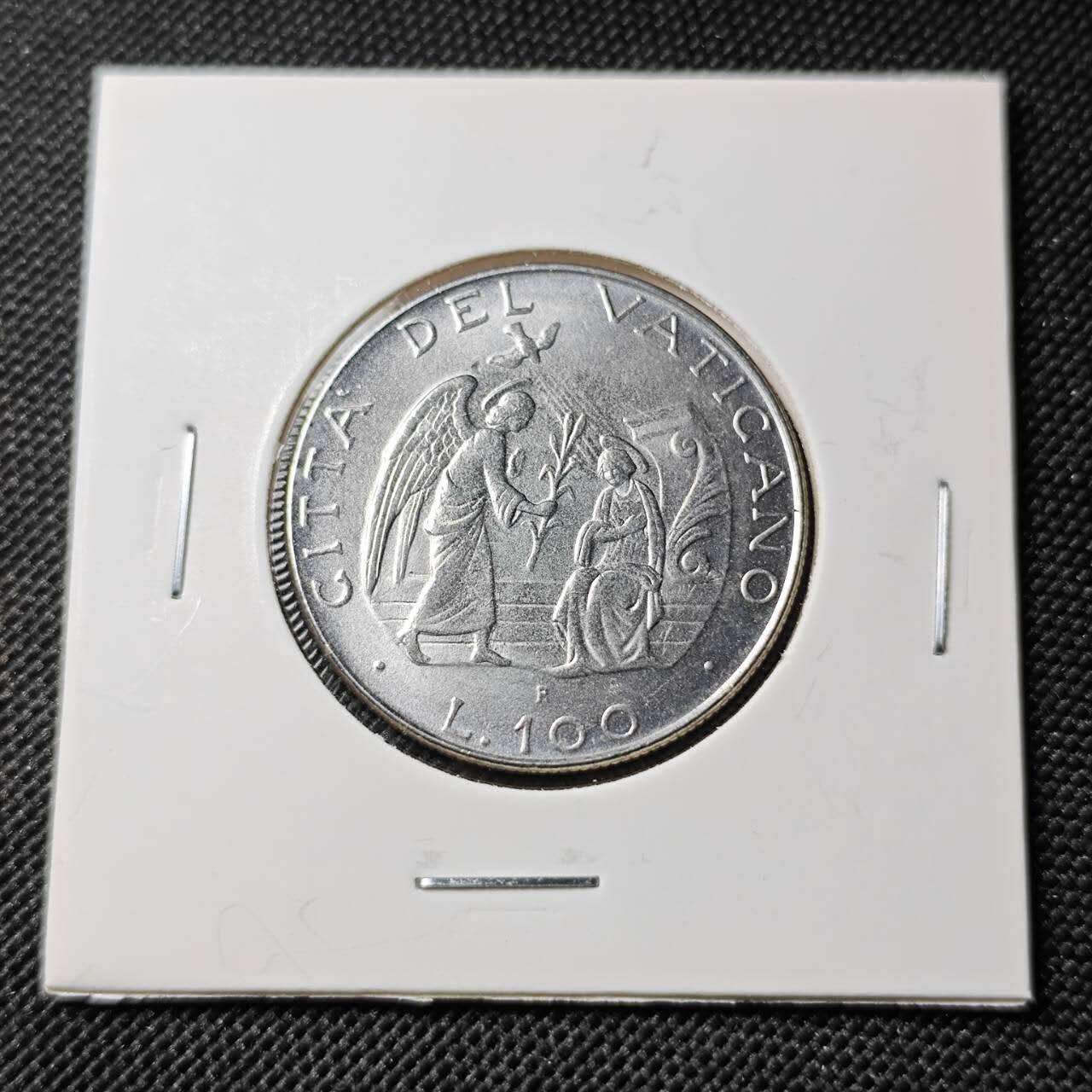 KK钱币收藏小铺  第388期  2月预留时间 周末发货  梵蒂冈100里拉