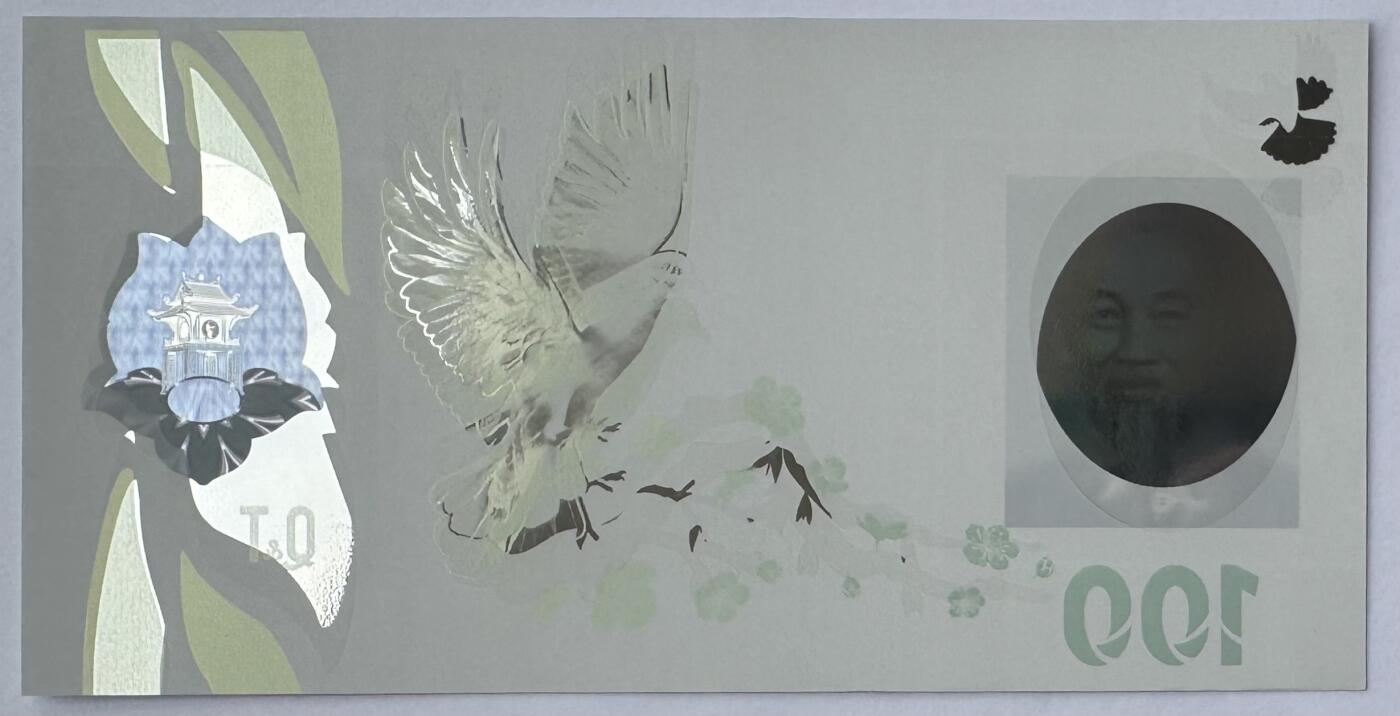 2026第2场（总第229期）：精品测试钞、连体钞综合场 越南Q&T 最新PolySecure®Shield内置安全特征塑料基材测试钞册装UNC（胡志明、鸽子、梅花）