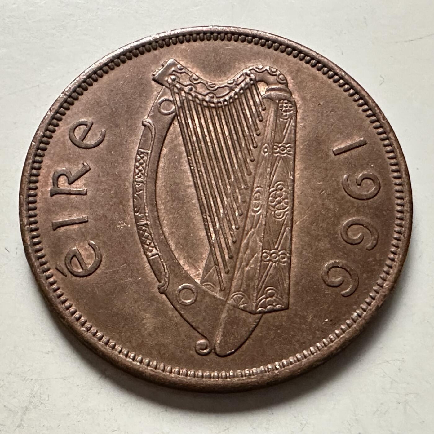 🌹外币初藏🌹🐯2026年第10场  每周二四六晚8️⃣点 接代拍 爱尔兰1966年一便士 a