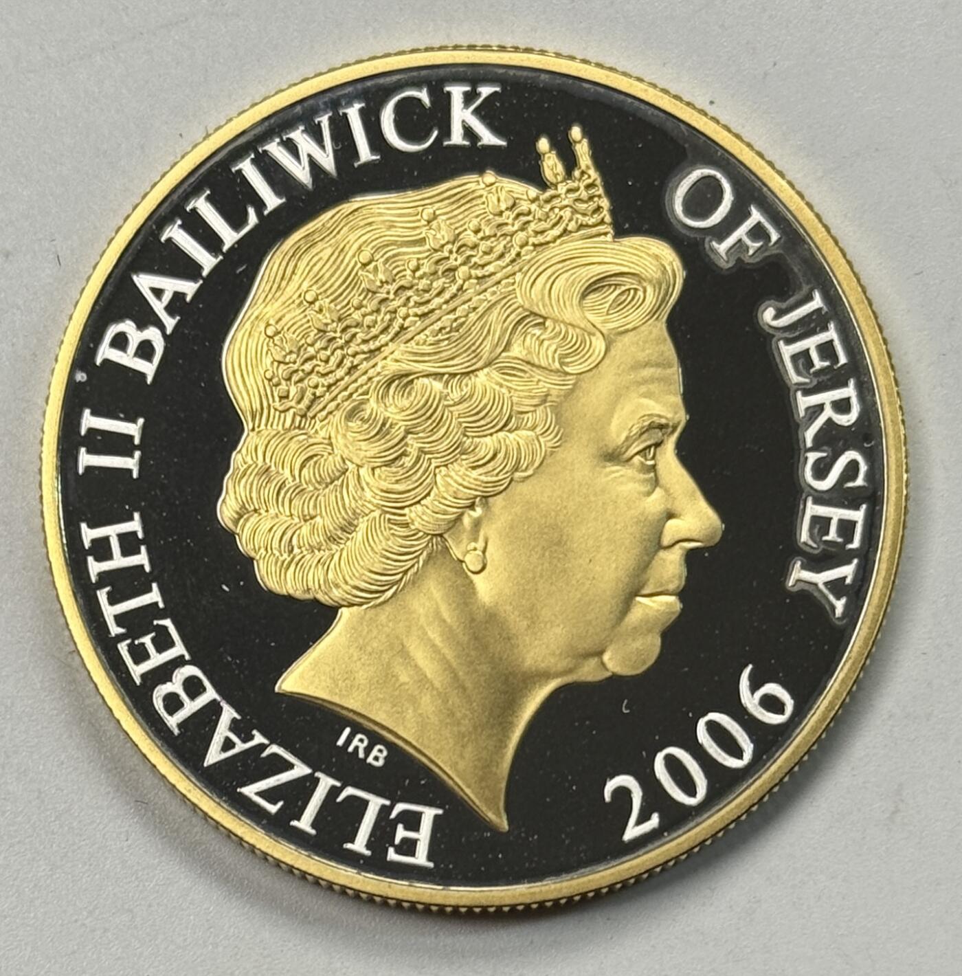 S&S Numismatic世界钱币-拍卖 第119期  泽西岛2006年 伊丽莎白二世诞辰80周岁 5英镑精制纪念银币 28.28克925银