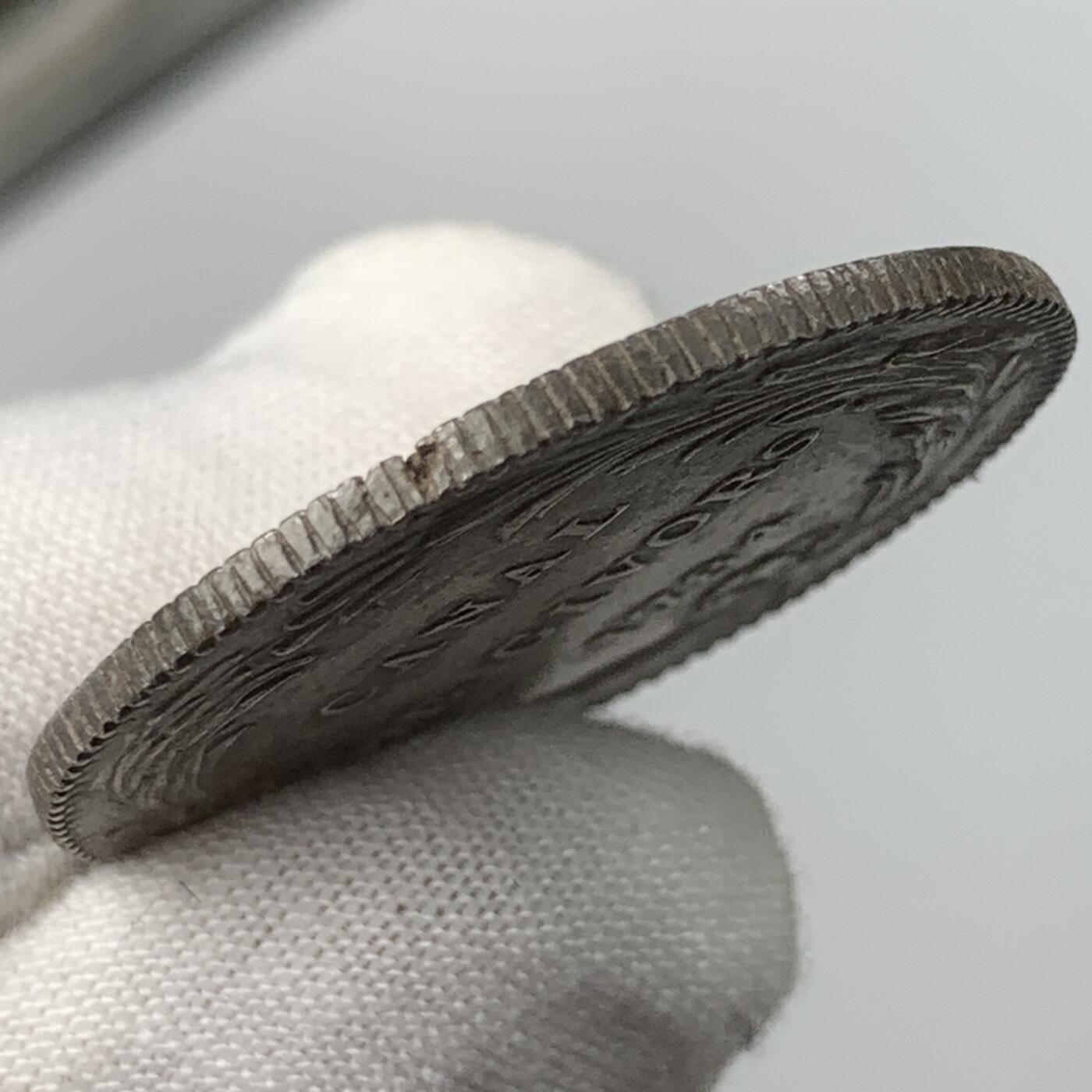 掌中浮雕-藏着的欧洲第050场 1784年法国吉沃尔运河银质代币，31.5mm，12.71g