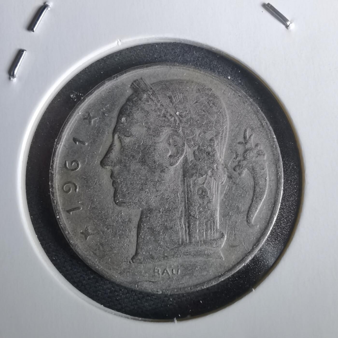 沼泽如烟--第968场 比利时1961年5法郎