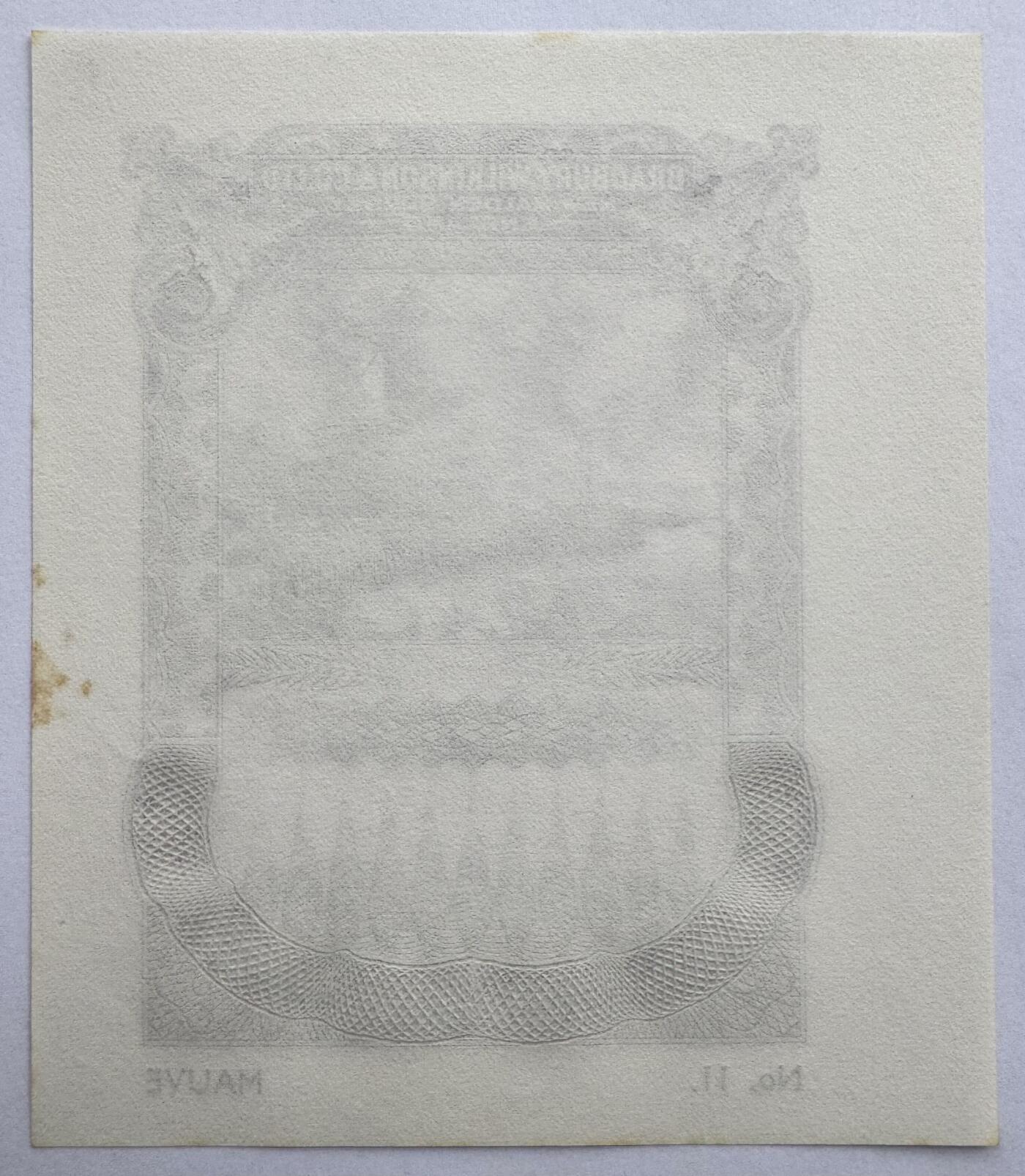 2026第2场（总第229期）：精品测试钞、连体钞综合场 NO.11淡紫色 布拉德伯里威尔金森“英格兰.苏里埃.新马尔登风景雕刻～风车”单面凹印测试UNC（有黄斑）