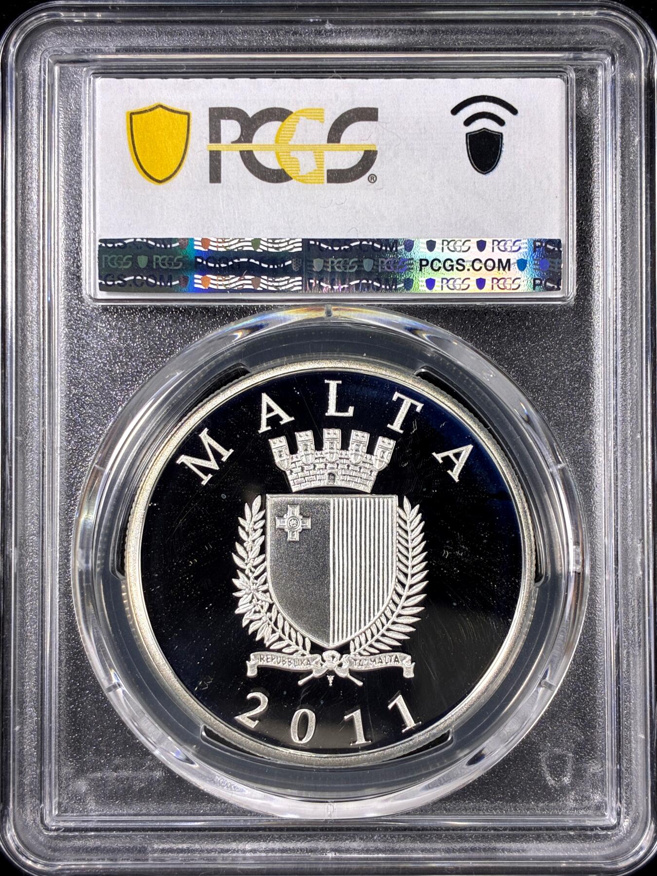 【雨安】【直播拍卖】【第0126期-评级币章】2026-01-24 周六 19:30 [评级欧元] Malta 欧元 马耳他 10欧元 2011年 帆船 PCGS-PR69DCAM 精制币