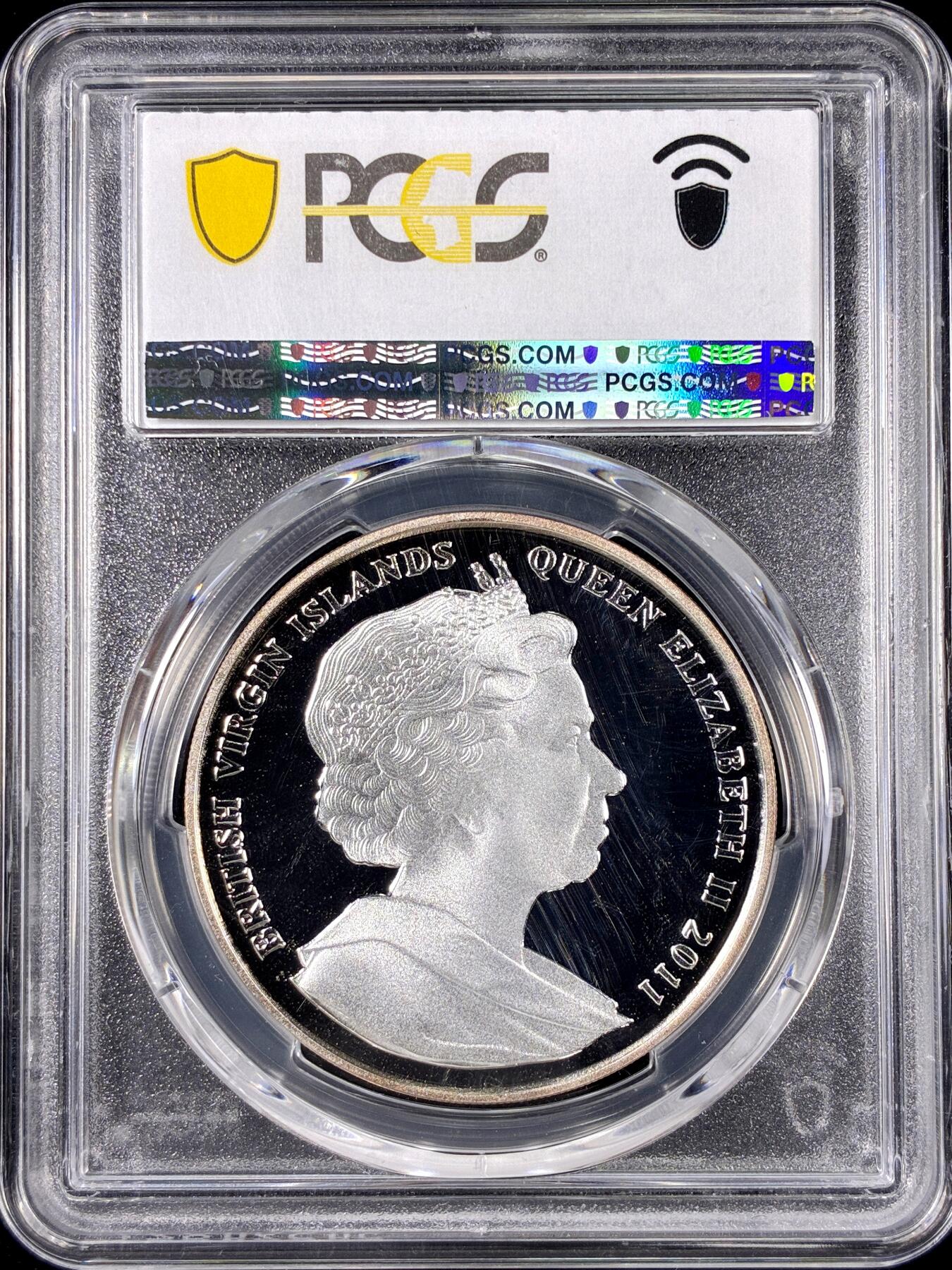 【雨安】【直播拍卖】【第0126期-评级币章】2026-01-24 周六 19:30 [评级现代] British Virgin Island 英属维尔京群岛 10元 2011年 航海家维图斯·白令 PCGS-PR68DCAM 精制币