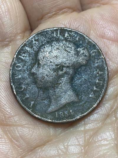 2026年第十二场(总第一百八十一场）外国好品散币场(免佣金) - 英国🇬🇧1854年1/2便士(维多利亚女王青年头像)