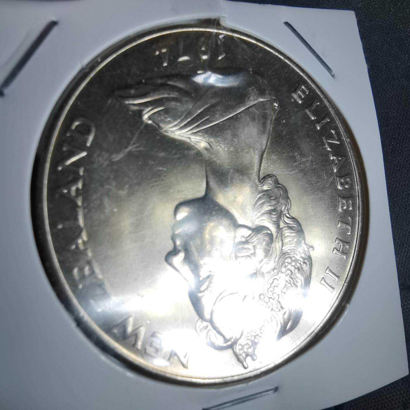 沼泽如烟--第968场 新西兰1974年1元纪念币