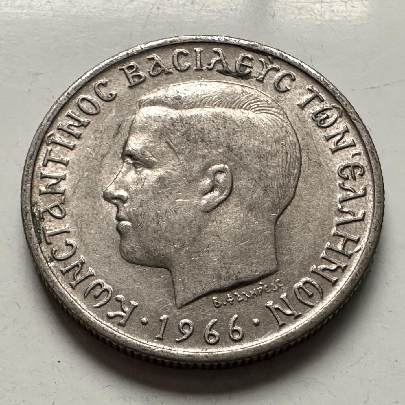 🌹外币初藏🌹🐯2026年第10场  每周二四六晚8️⃣点 接代拍 希腊1966年一德拉克马