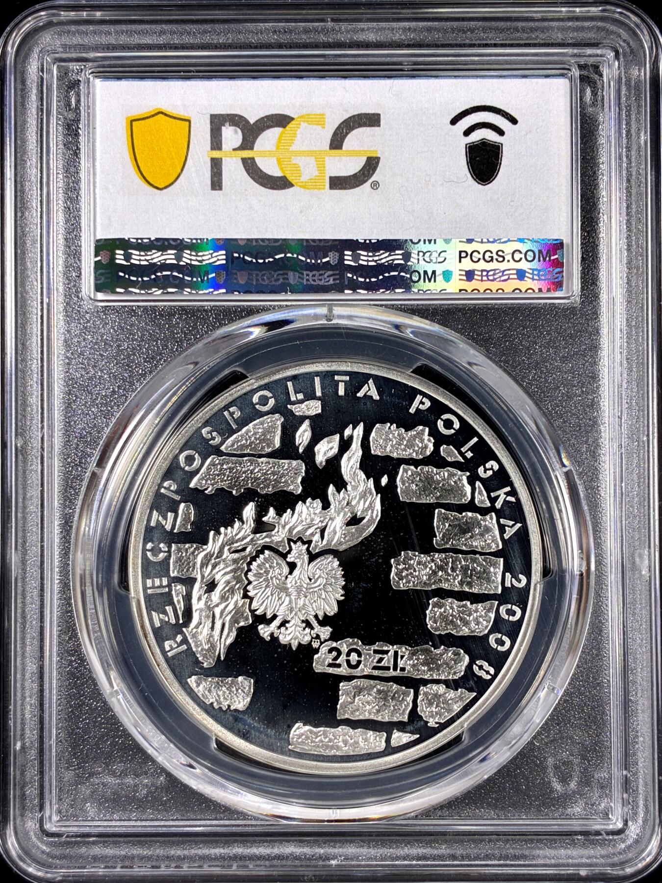 【雨安】【直播拍卖】【第0126期-评级币章】2026-01-24 周六 19:30 [评级现代] Poland 波兰 20兹罗提 2008年 武装起义 PCGS-PR68DCAM 精制币