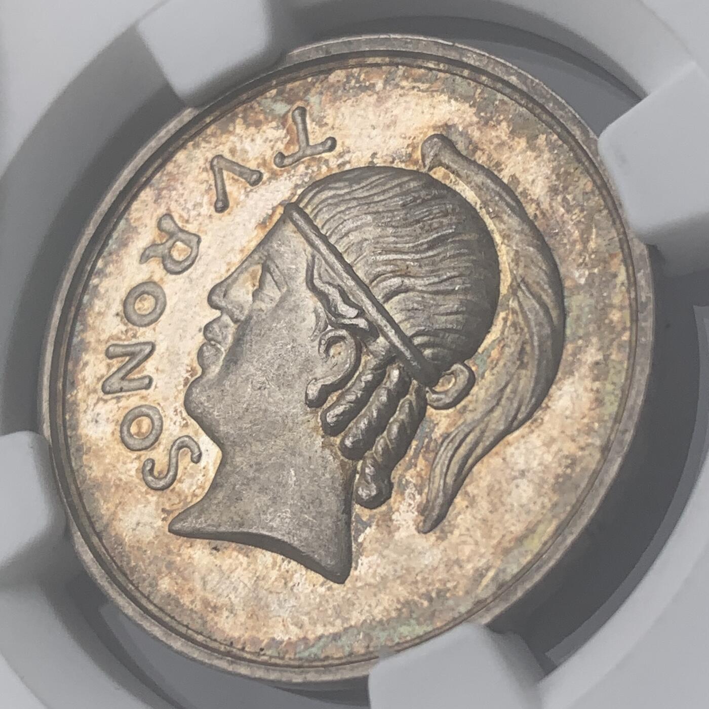 掌中浮雕-藏着的欧洲第050场 NGC MS63 : 1841年法国图兰地区考古学会银章，29mm