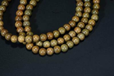 上海都达杂项专场七十三【全场包邮】 天然绿檀木0.6多圈圆珠手串86-295