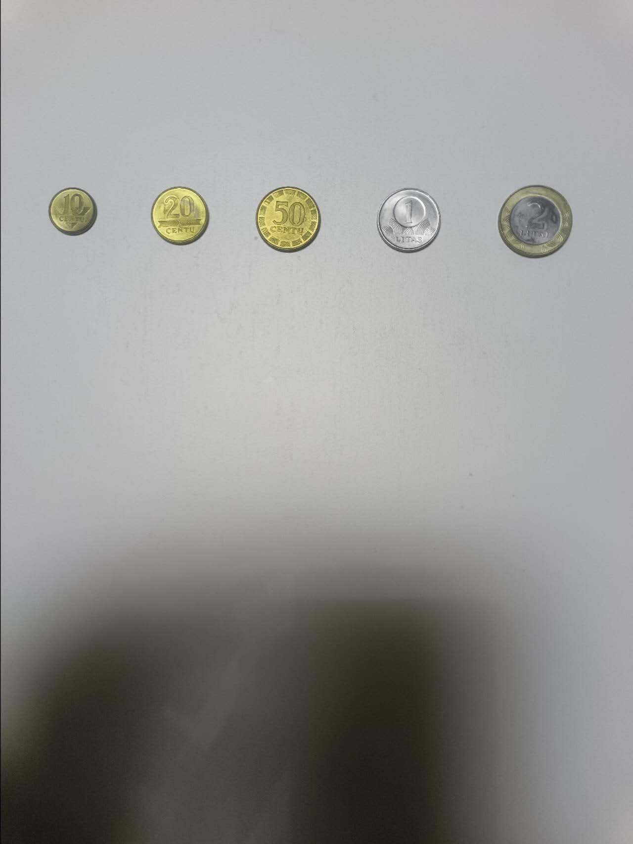 【20260122】非全新纸币和硬币第328场 拉脱维亚5枚硬币小全套