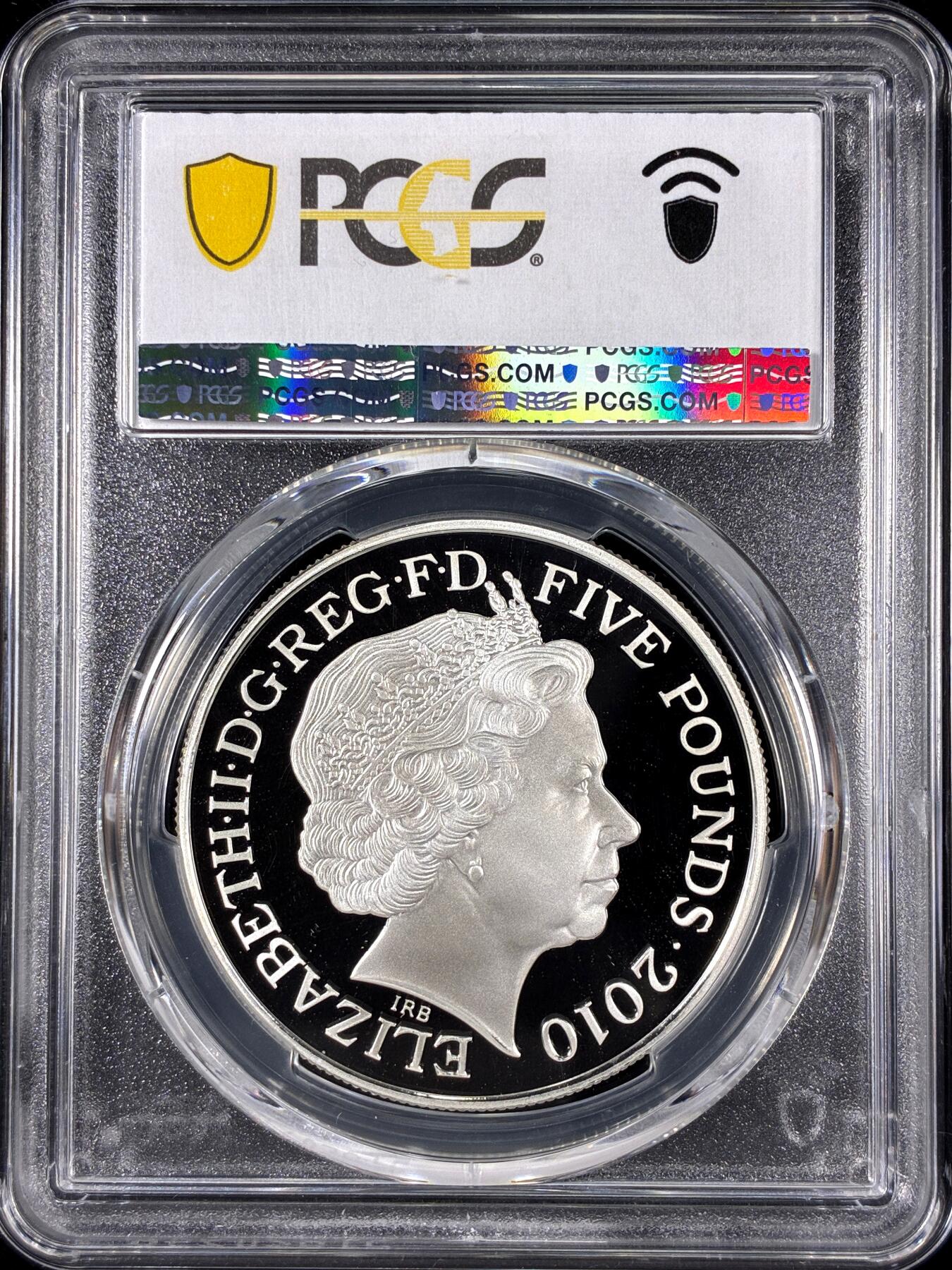 【雨安】【直播拍卖】【第0126期-评级币章】2026-01-24 周六 19:30 [评级现代] Great Britain 英国 5镑 2010年 伦敦奥运会-巨人堤道 PCGS-PR69DCAM 精制币