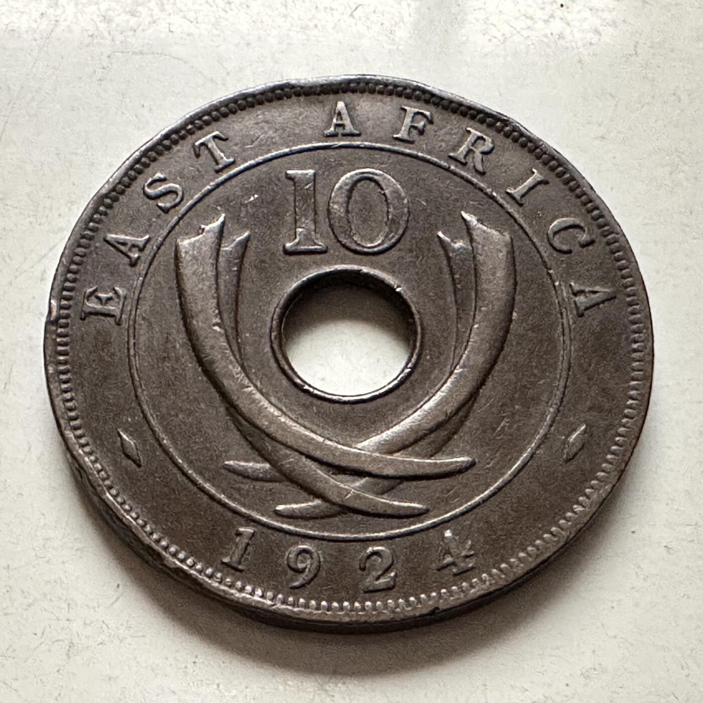 🌹外币初藏🌹🐯2026年第10场  每周二四六晚8️⃣点 接代拍 英属东非1924年10分