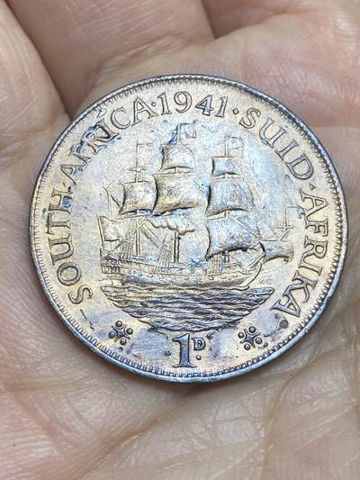 2026年第十二场(总第一百八十一场）外国好品散币场(免佣金) - 英属南非1941年1便士(乔治六世第一版)