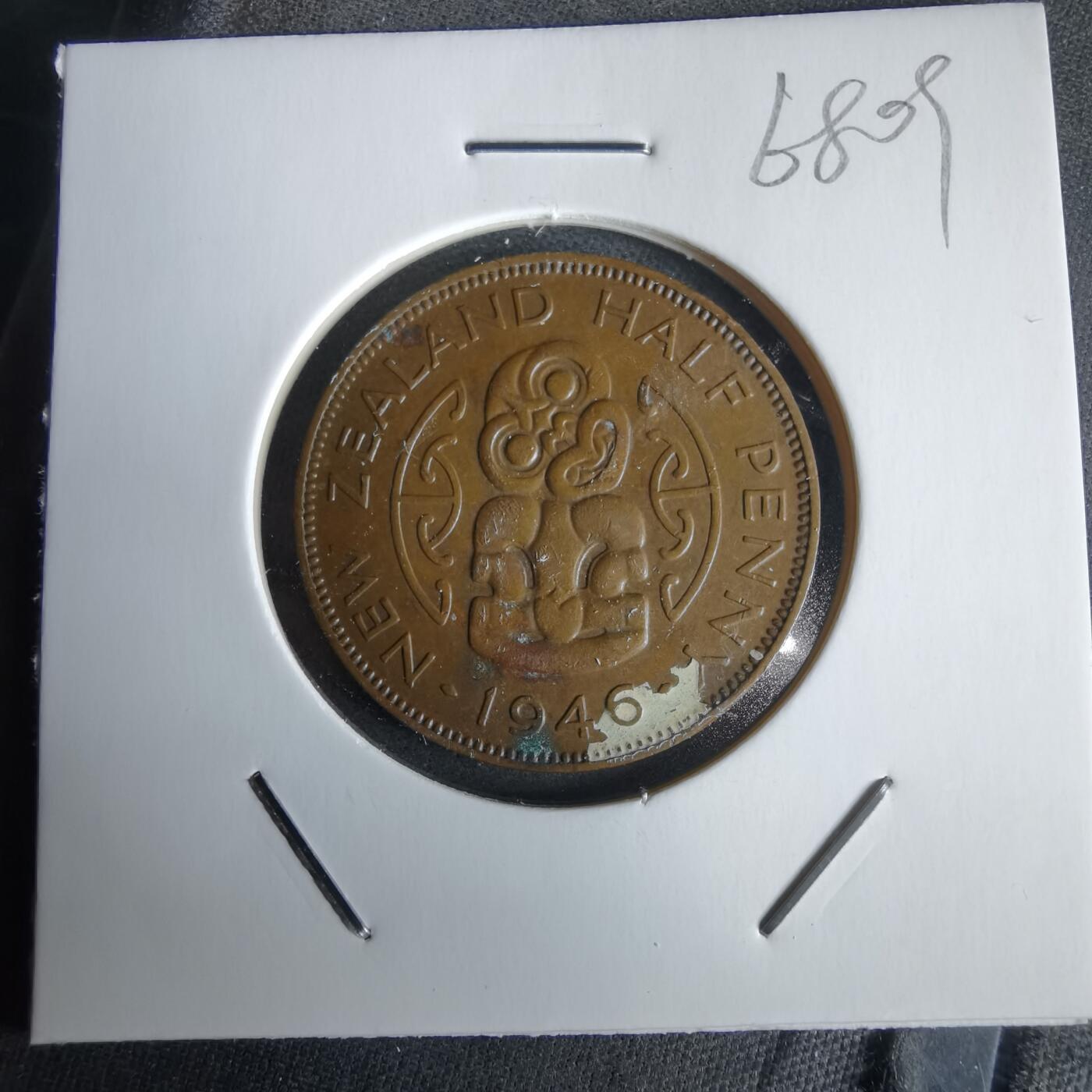 沼泽如烟--第968场 新西兰1946年半便士