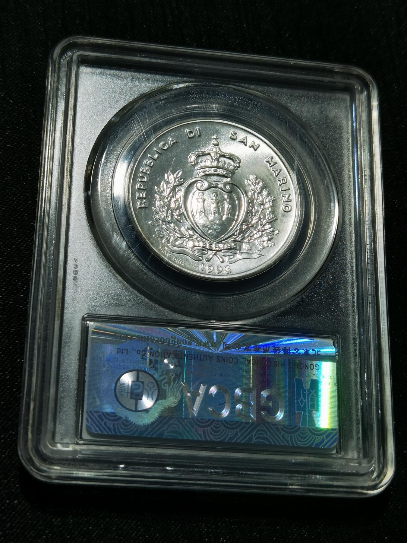 天下钱庄专场欢迎参拍 圣马力诺1000里拉银币