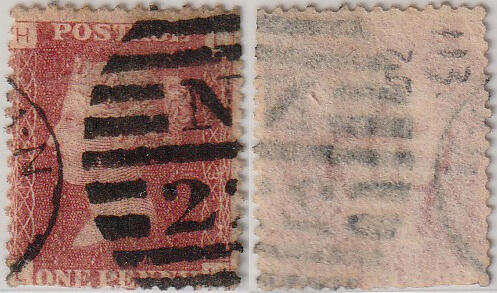 洪涛臻品批发群 精选邮票限时拍卖第1239期  红便士 113版号--较好版号 LH票位 黑色杀手戳 一百多年的世界第一套古典邮票 保真