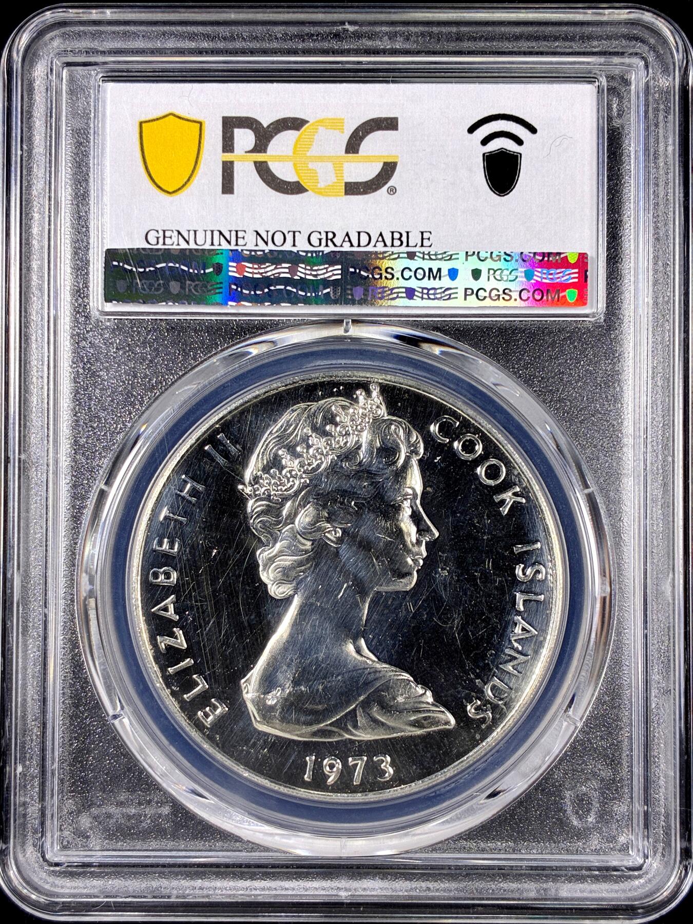 【雨安】【直播拍卖】【第0126期-评级币章】2026-01-24 周六 19:30 [评级现代] Cook Island 库克群岛 2元 1973年 登基  PCGS-UNC