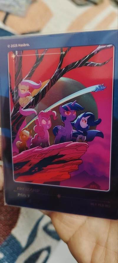 秋原瞳的小店第三十四期（农历马年年味越来越重了，希望大家新的一年龙马精神，一往无前） - 卡游小马宝莉全息卡——暗黑主角团，帅的