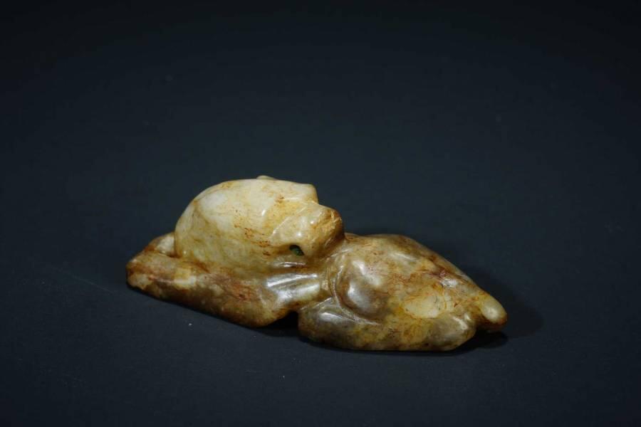 上海都达杂项专场五（全场包邮） 和田古玉兽87-7