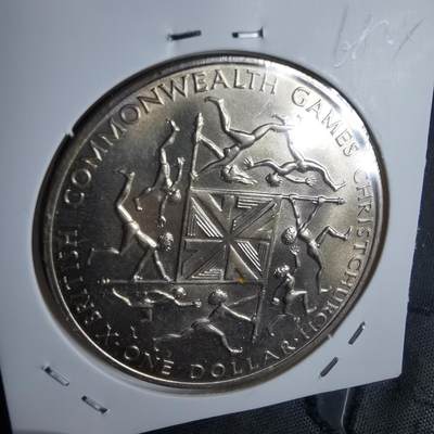 沼泽如烟--第968场 - 新西兰1974年1元纪念币