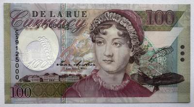 2026第2场（总第229期）：精品测试钞、连体钞综合场 - 版一/豹子号000 德纳罗DLR “简奥斯汀”横竖双号码塑料测试钞UNC（TDLR-412a）